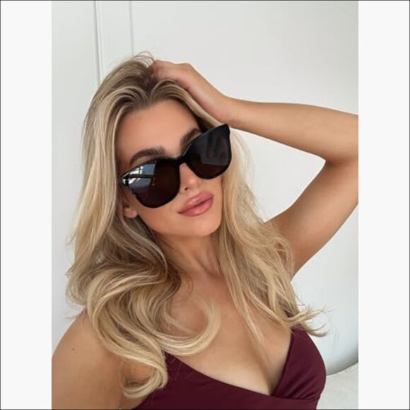 Oversized Square Sunglasses with Premium Hand Cut Acetate Frame main image 6